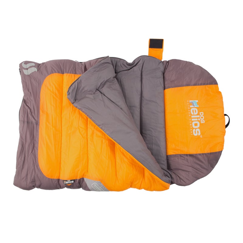 PuTwo DOGHELIOS 'Trail-Barker' Multi-Surface Water-Resistant Travel Camper Sleeper Pet Dog Bed Mat w/ BlackShark Technology, One Size, Sunkist Orange, Dark Grey - Image 4